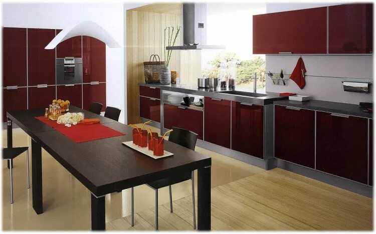 Красный цвет интерьере кухни фото Кухня Cesar cucine Coco Coco-9 из Италии: стиль, материал, доставка и оплата в М