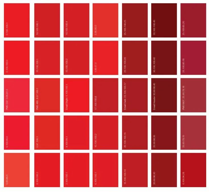 Красный цвет палитра фото pantone red Pantone, Cores, Estampas