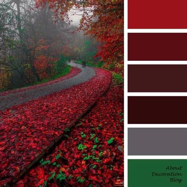 Красный цвет палитра фото Nature Palette - AboutDecorationBlog