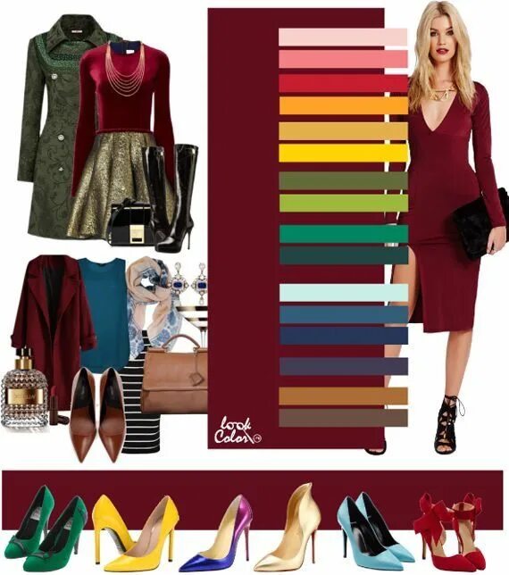 Красный цвет с каким сочетается фото Пин на доске Fashion Color Мода в ярких тонах, Цветовые сочетания, Наряды