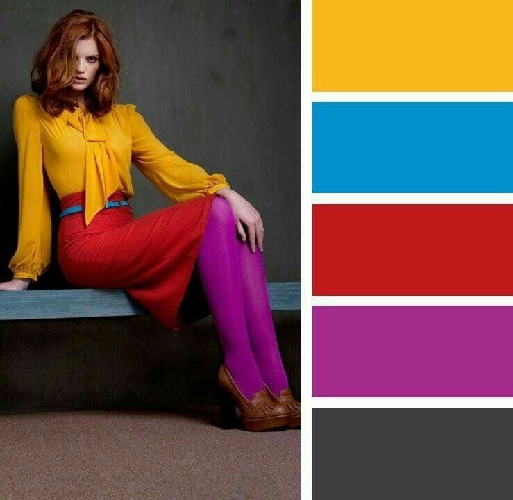 Красный цвет с каким сочетается фото Pin on Creativity: Colour Matching Color combinations for clothes, Color blockin