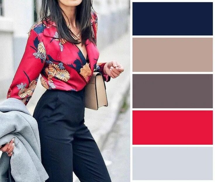 Красный цвет с каким сочетается фото Pin by Татьяна on уроки стиля Colour combinations fashion, Color matching, Outfi