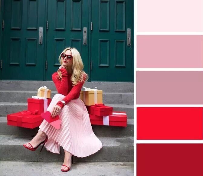 Красный цвет с каким сочетается фото Pin on Color combinations Color combinations for clothes, Colour combinations fa