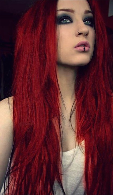Красный цвет волос фото 31 Unique Labret Piercings with Aftercare and Jewelry Guide (2020) Peinados 2018