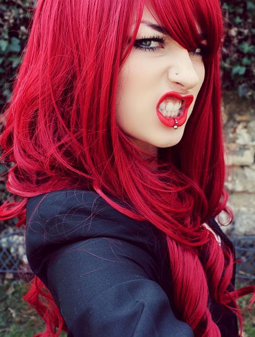Красный цвет волос фото RED# Hair Styles http://hair-styles-collection-miller.blogspot.com Bold hair col