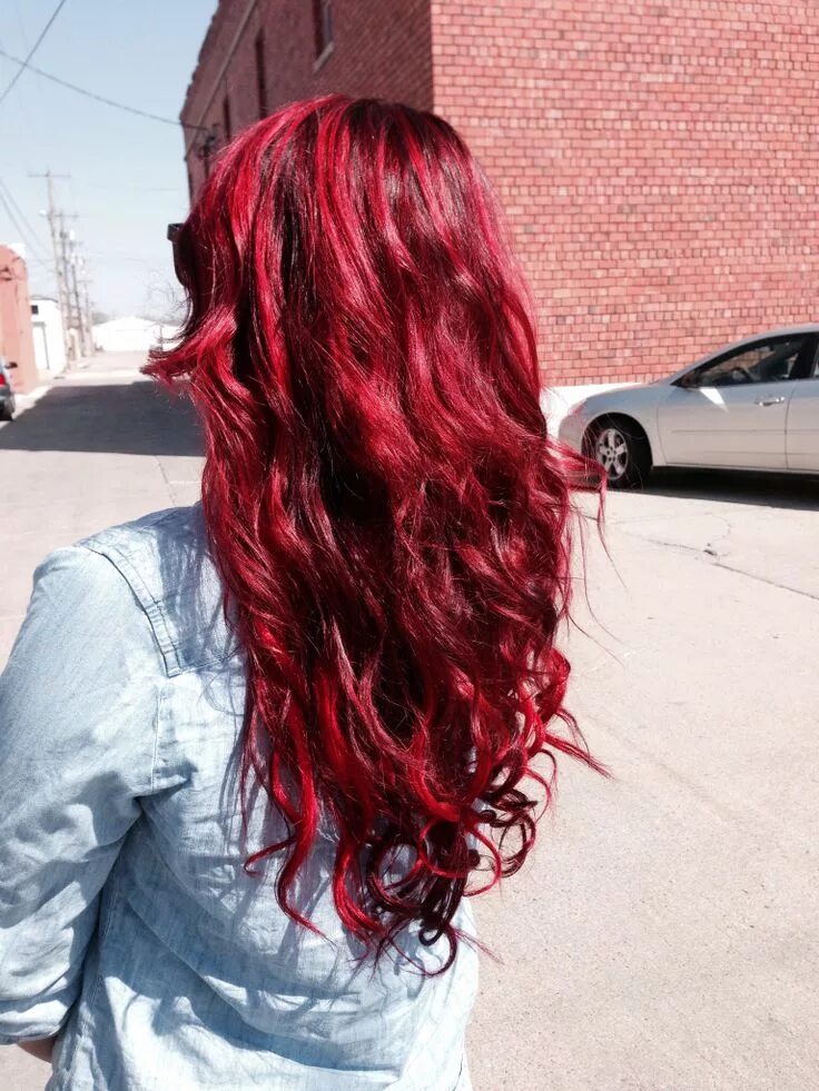 Красный цвет волос фото Red hair. Mermaid hair. Pravana vivids Red hair color, Dyed hair, Schwarzkopf ha