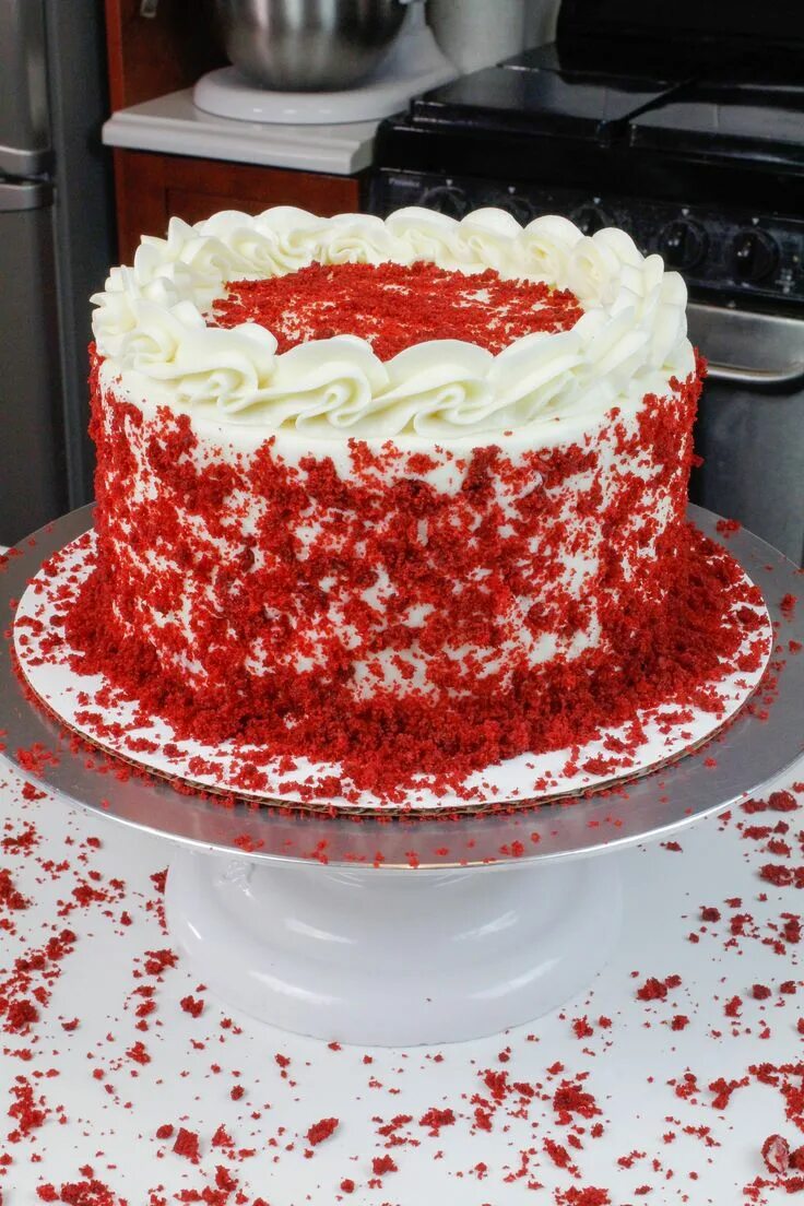 Красный торт декор Red Velvet Layer Cake: Delicious Recipe from Scratch Recipe Red velvet cake reci