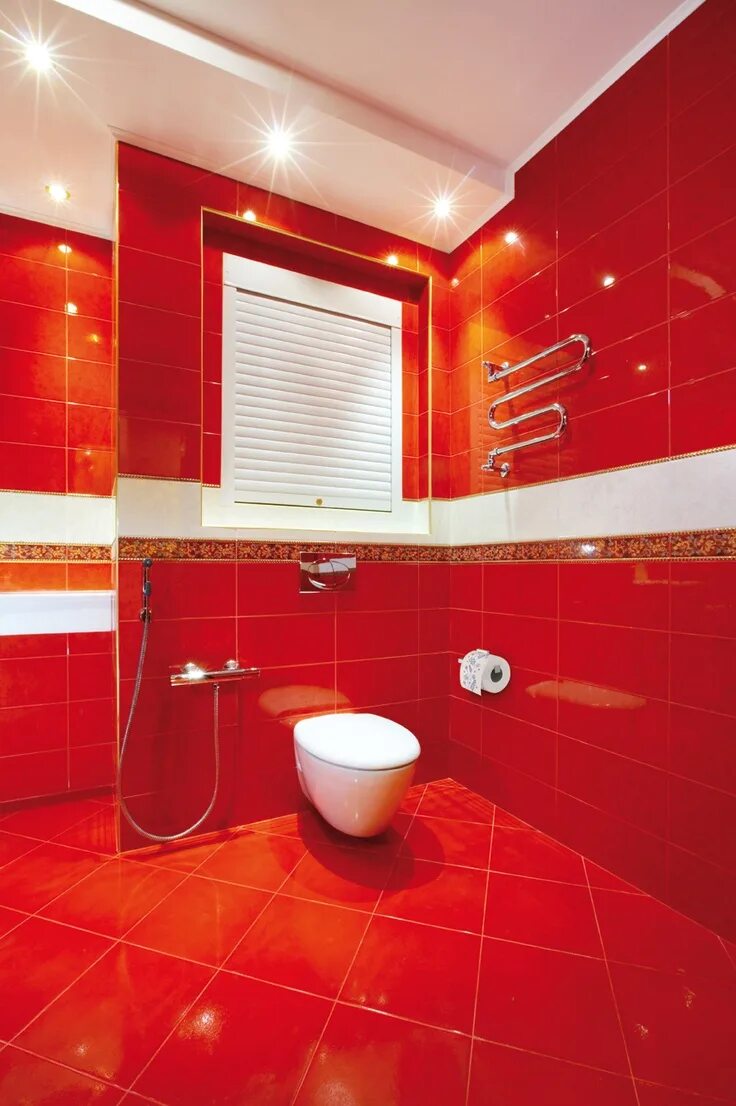 Красный туалет фото Ravishing Red Bathroom Decor