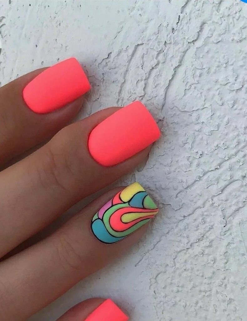 Красный яркий маникюр на квадратные ногти Pin by Merel on nails Short acrylic nails designs, Hard gel nails, Cute nail art