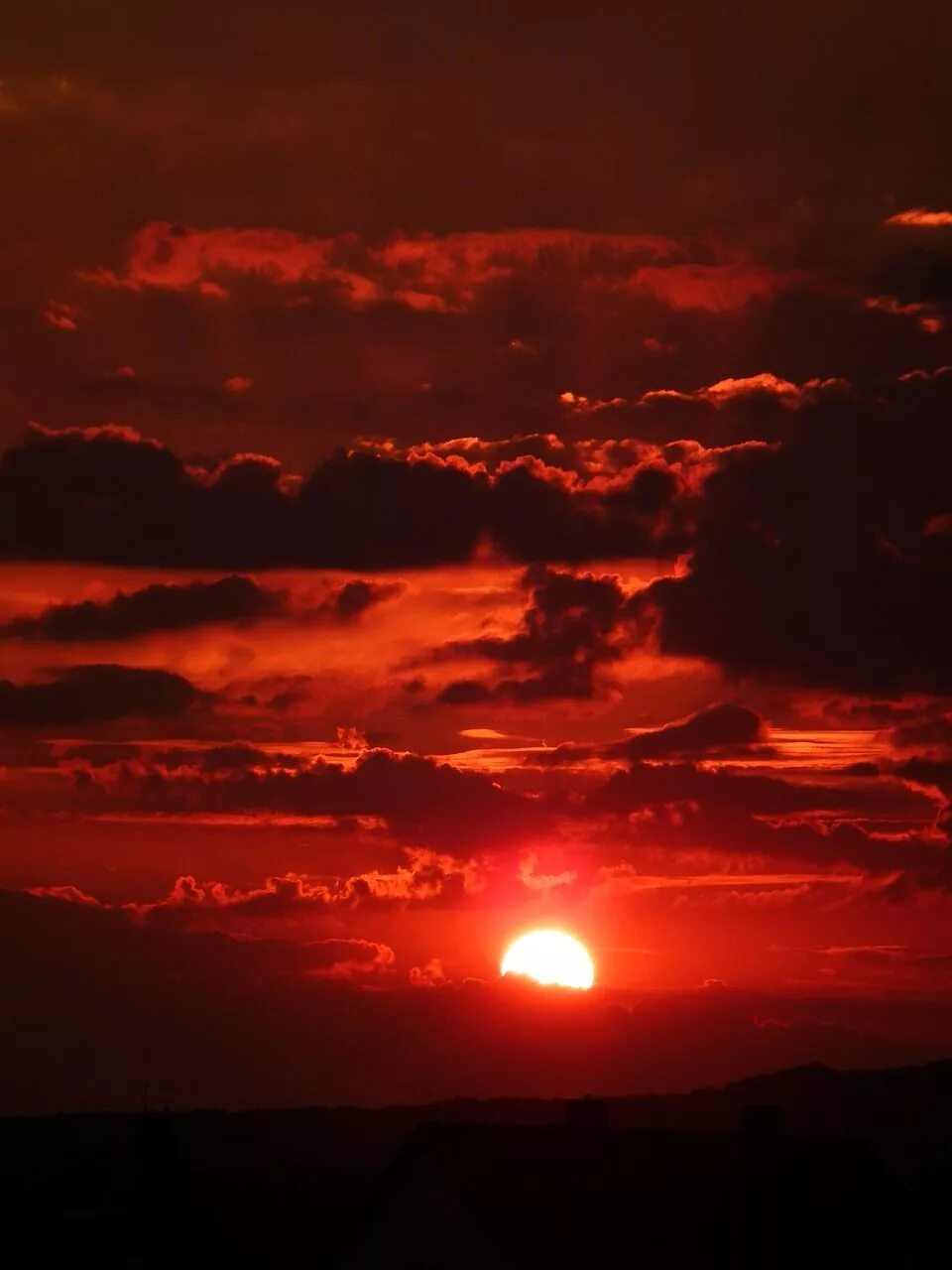 Красный закат фото Red Sky at Sunset