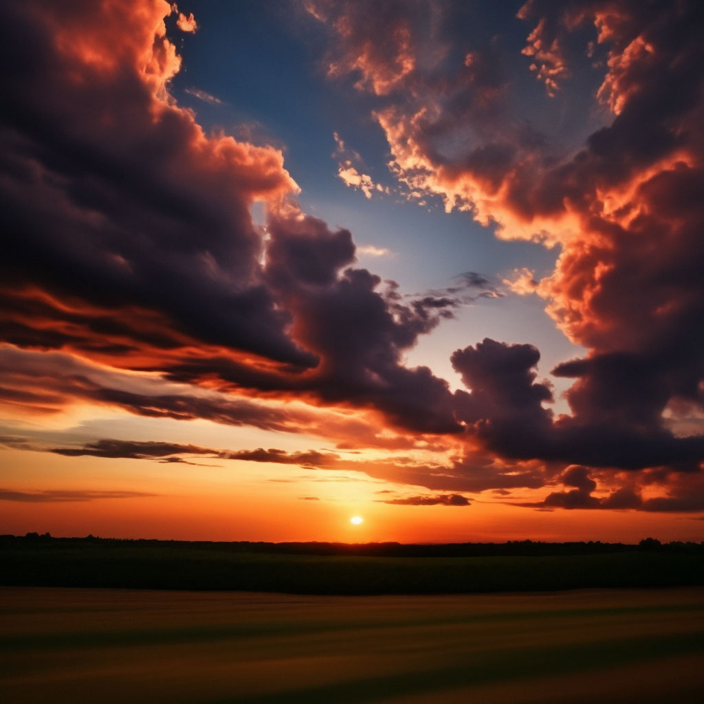 Красота неба фото "The beauty of the sky" - image created in Shedevrum