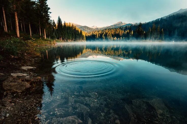 Красота озер фото Caumasee