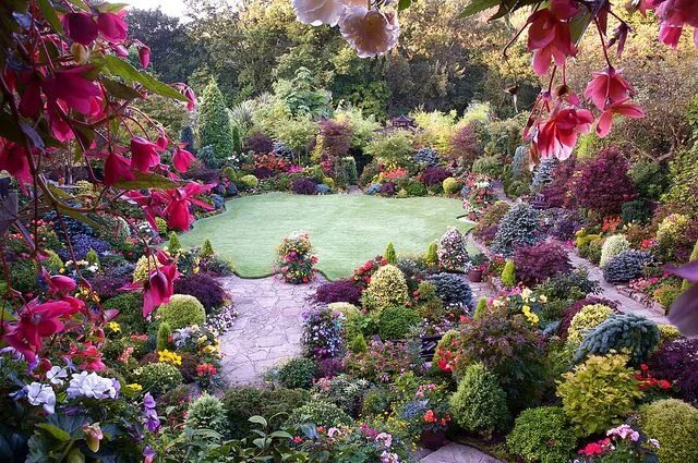 Красота садов фото A hint of autumn in the late summer garden 조경