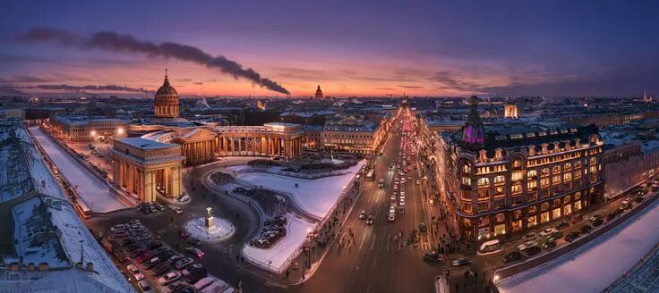 Красота санкт петербурга фото Перспектива Невского проспекта. Фотограф Sergey Louks Architecture photography, 
