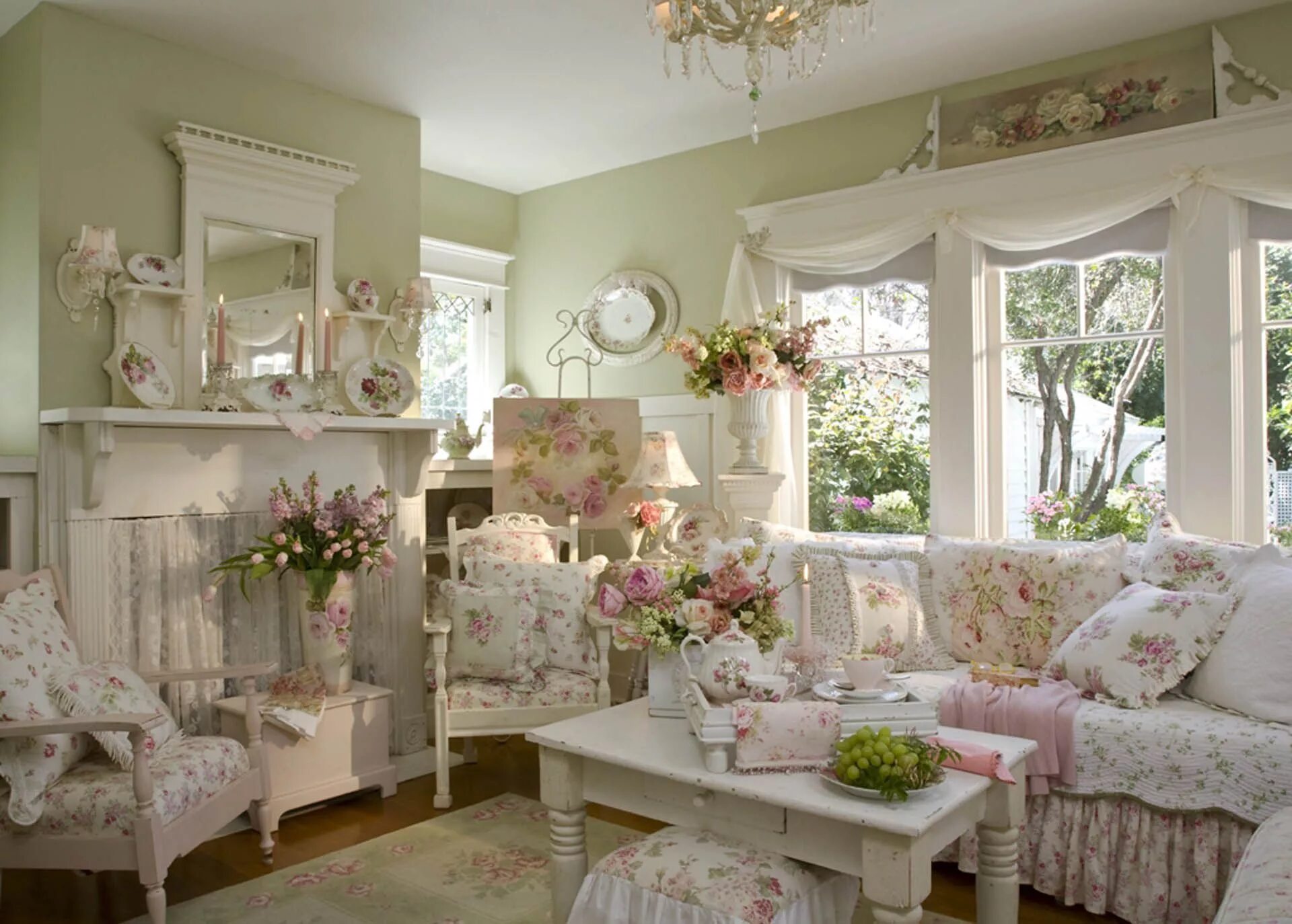 Красота в интерьере дома Shabby chic living room design, Shabby chic decor living room, Shabby chic livin