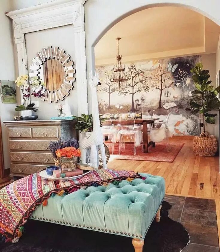 Красота в интерьере дома Bohemian Lifestyle And Boho Style Fashion (60) Boho chic Decoración de unas, Dis