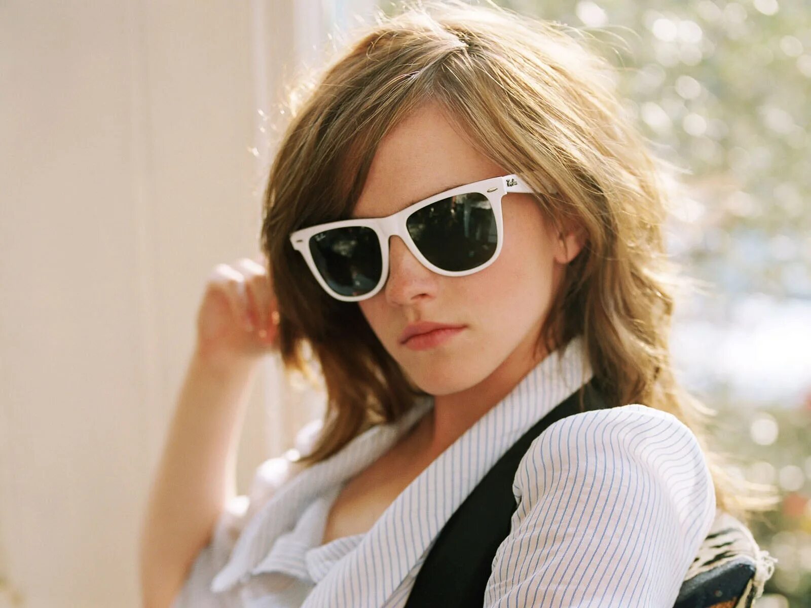 Красотка в очках фото Wallpaper : face, model, blonde, long hair, women with glasses, sunglasses, cele