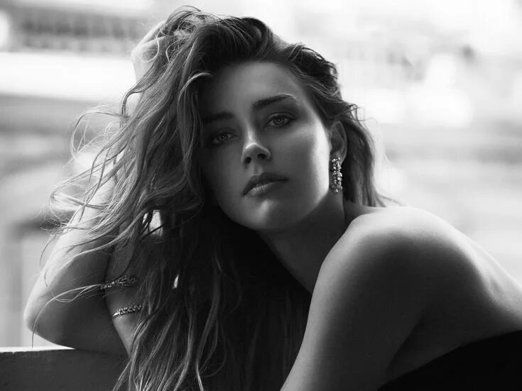 Красотки черно белое фото #photo #model #portrait #actress black and white #beauty Amber Heard Amber Heard