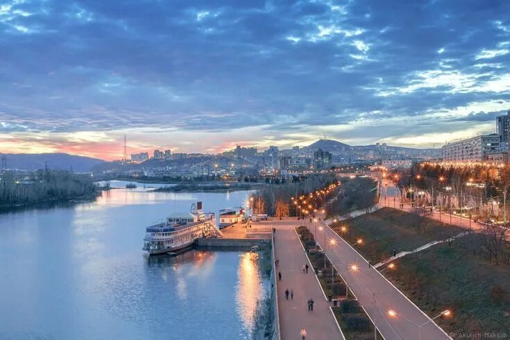 Красоты красноярска фото Набережная Красноярска Красивые места, Места, Город
