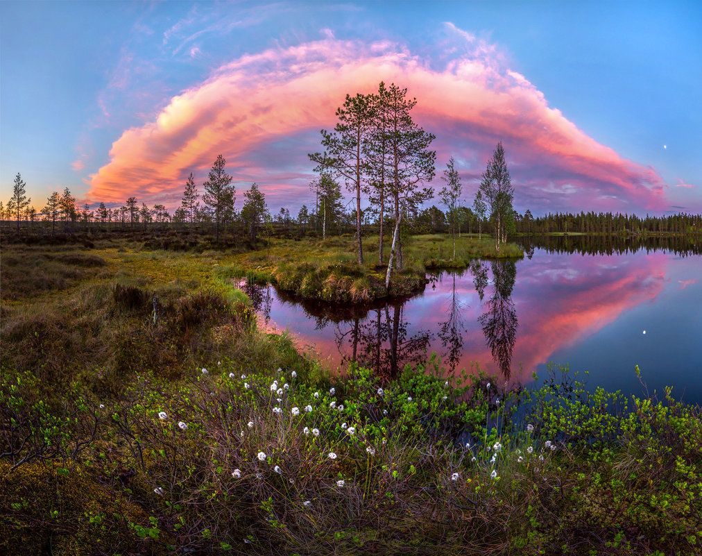 Красоты россии фото Пазл "Белые ночи севера" из 192 элементов Собрать онлайн пазл № 187290 Пейзажи, 