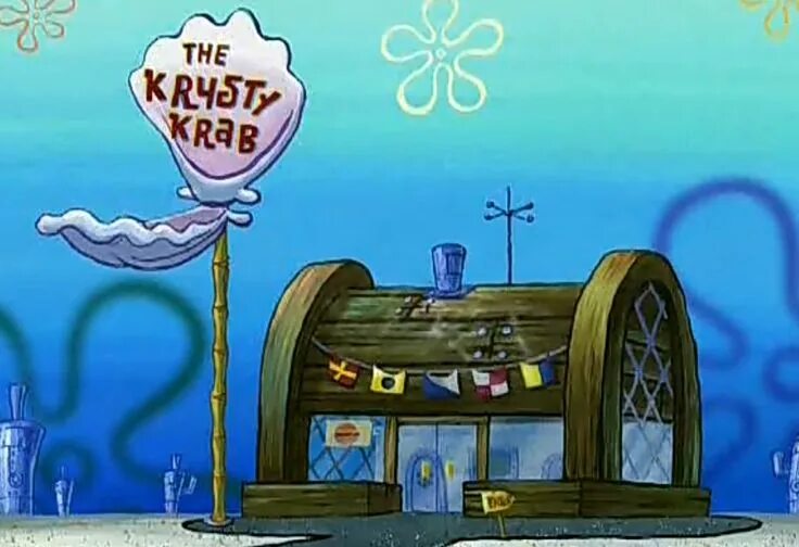 Красти краб фото из губки боба The Krusty Krab Spongebob drawings, Spongebob background, Spongebob painting