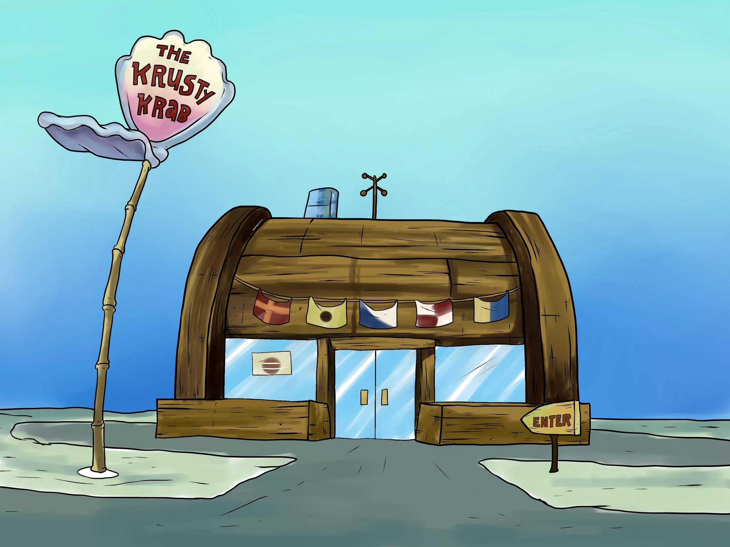 Красти краб фото из губки боба How to Draw the Krusty Krab Spongebob drawings, Spongebob painting, Spongebob ba