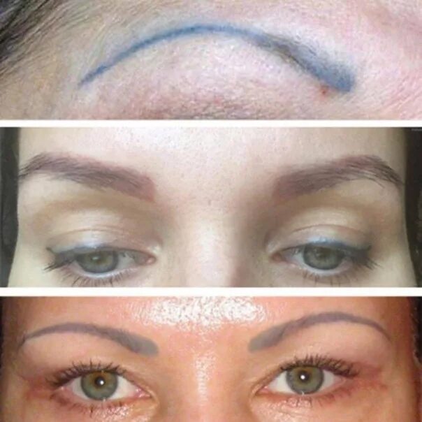 Красят ли брови татуаж Dear my ! girls Behind makeup like this is not to me ! This is just a mockery an