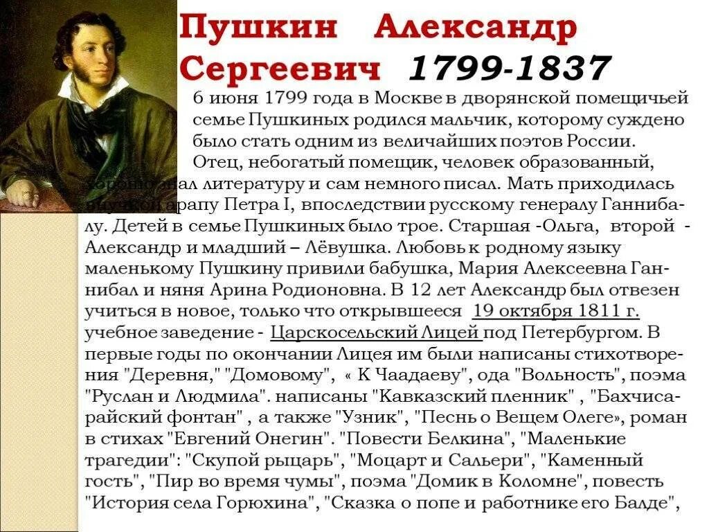 Краткая биография пушкина 4 класс фото Картинки РАССКАЗ О ПИСАТЕЛЕ ПУШКИНЕ 2 КЛАСС
