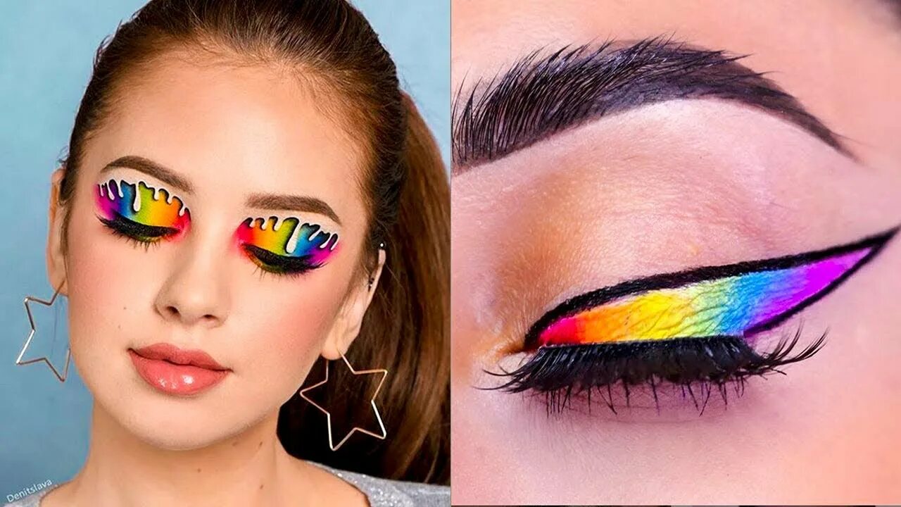 Кратко макияж КРАСИВЫЙ МАКИЯЖ ГЛАЗ ИЗ ИНСТАГРАМ 2020 РАДУЖНЫЙ BEAUTIFUL EYE MAKEUP FROM INSTAG