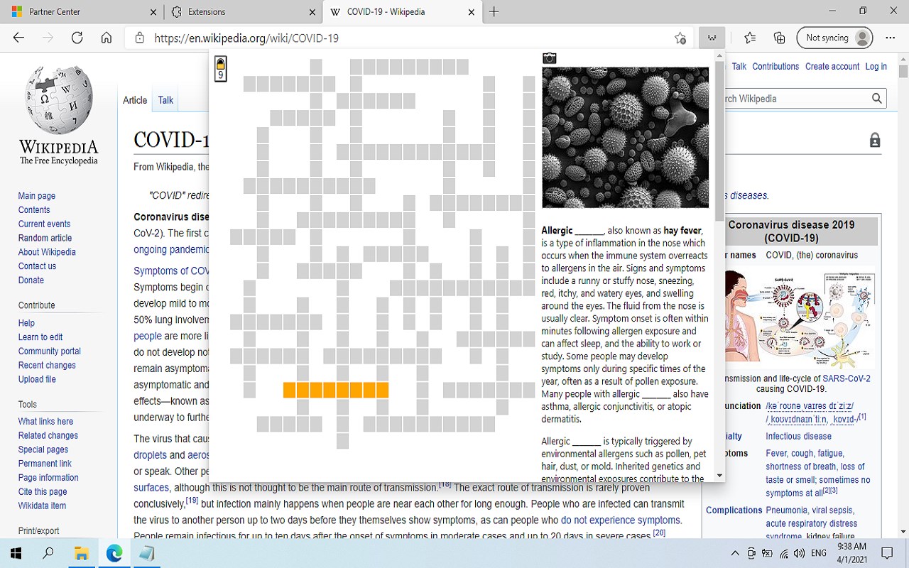 Краткое название перманентного макияжа кроссворд WikiCros Wikipedia Crossword - Microsoft Edge Addons