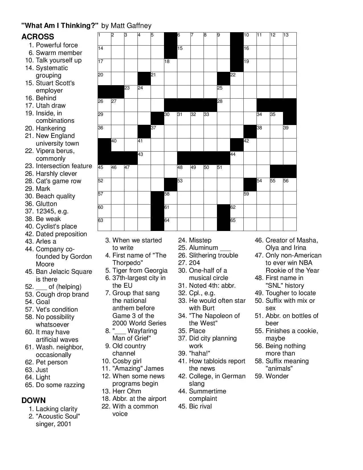 Краткое название перманентного макияжа кроссворд Boatload Nyt Crossword