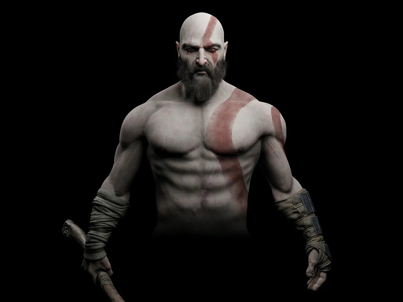 Кратос калинин фото Kratos - God of War 4 #WIP - Works in Progress - Blender Artists Community