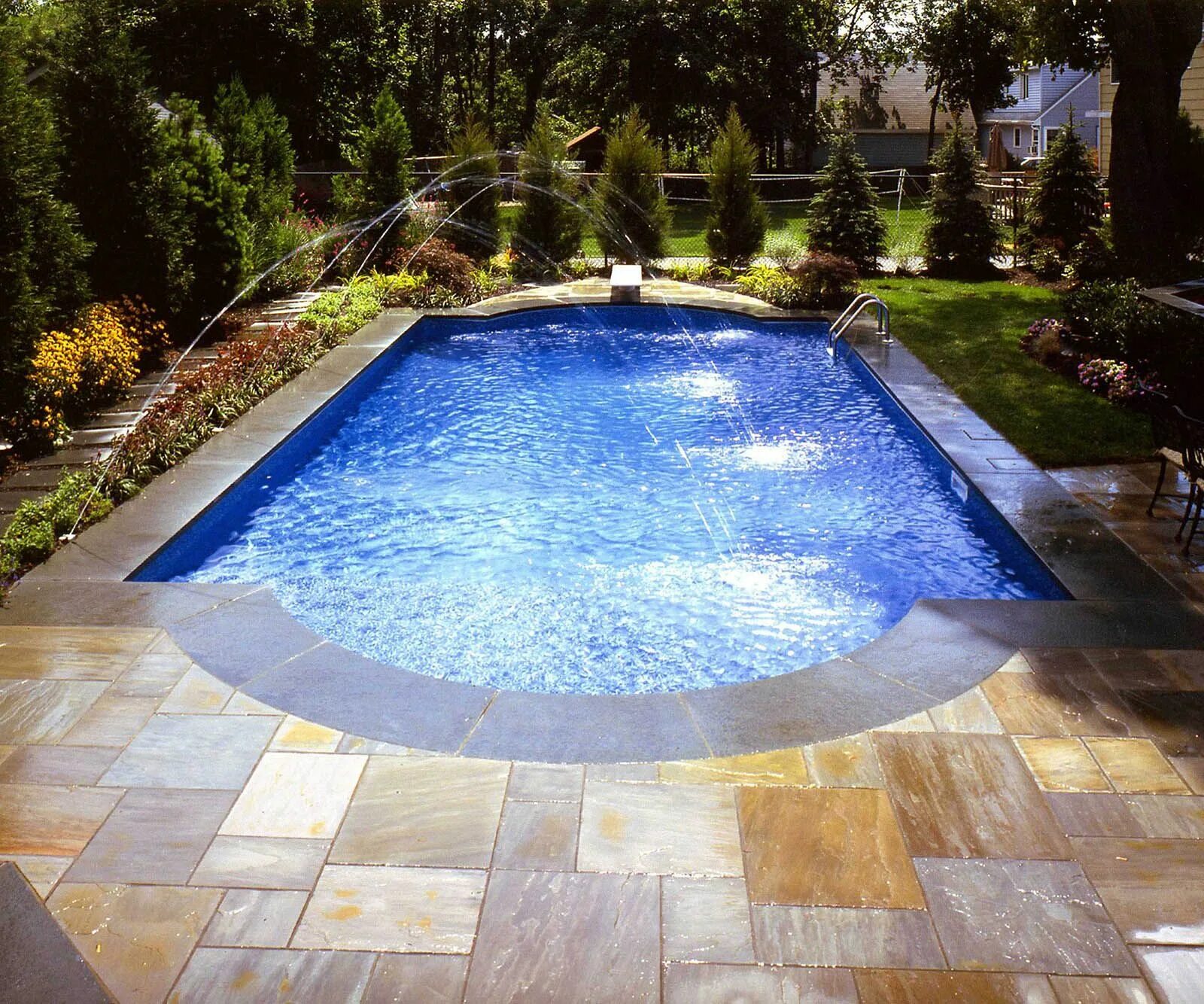Край бассейна фото POOL CONCRETE DECKS IDEAS - Yahoo Image Search Results Backyard pool, Above grou
