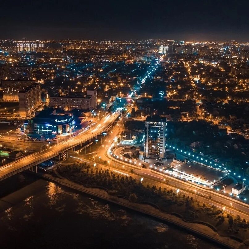Край фото краснодар Город ночью особенно прекрасен 2023 Наш город ВКонтакте