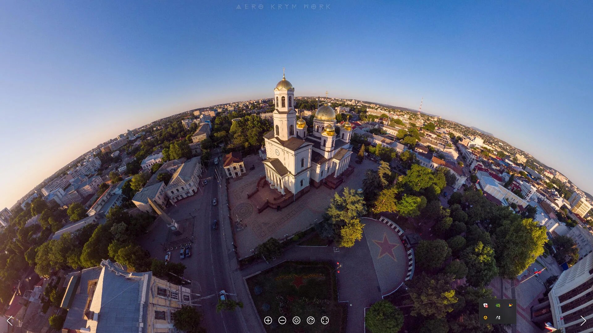 Край фото симферополь официальный сайт Симферополь, собор А. Невского в центре. Крым360 - Фото с высоты птичьего полета