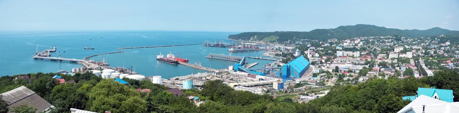 Край фото туапсе Вид на порт со Звёздной, Город