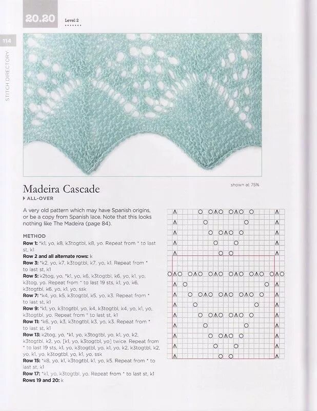 Край спицами схемы Elizabeth Lovick - The Magic of Shetland Lace Knitting Lace knitting stitches, L