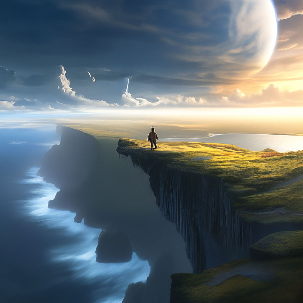Край света фото "The edge of the world" - image created in Shedevrum