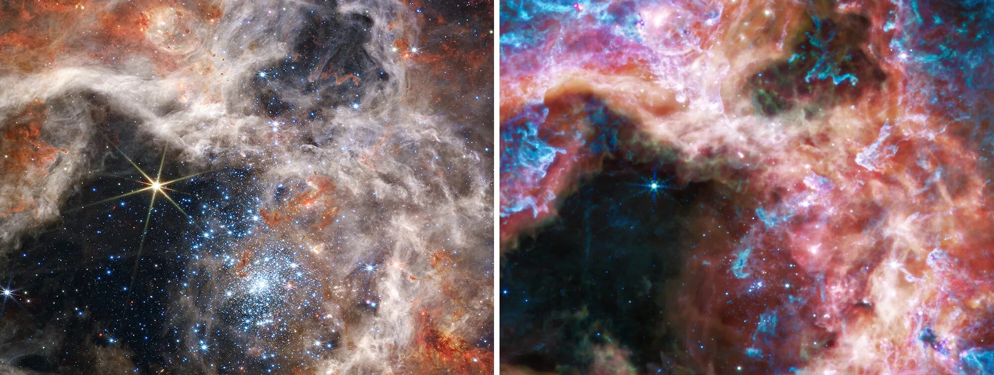 Край вселенной фото Webb Telescope captures rare images of rare star births