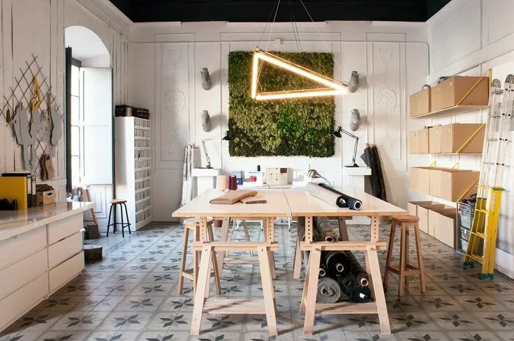 Креативная дизайн студия A Peek Inside Softheads' Trendy Office in Barcelona Office interior design, Inte