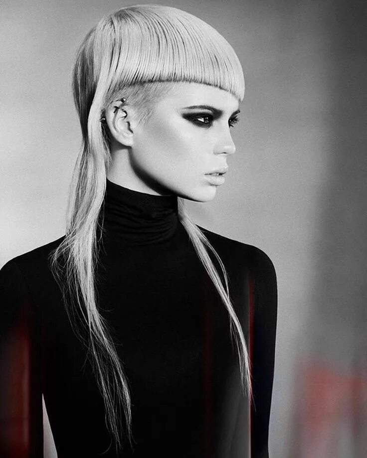 Креативная стрижка челки фото elegance bangs haircut Vokuhila frisur, Frisur undercut, Styling kurzes haar