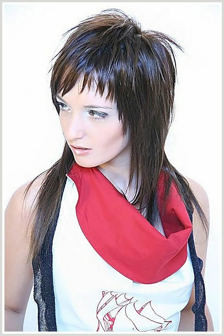 Креативная стрижка длинные волосы женская Amazon.com / Mullet Hairstyle / Mullet Wig Mullet wig, Human wigs, Mullet hairst