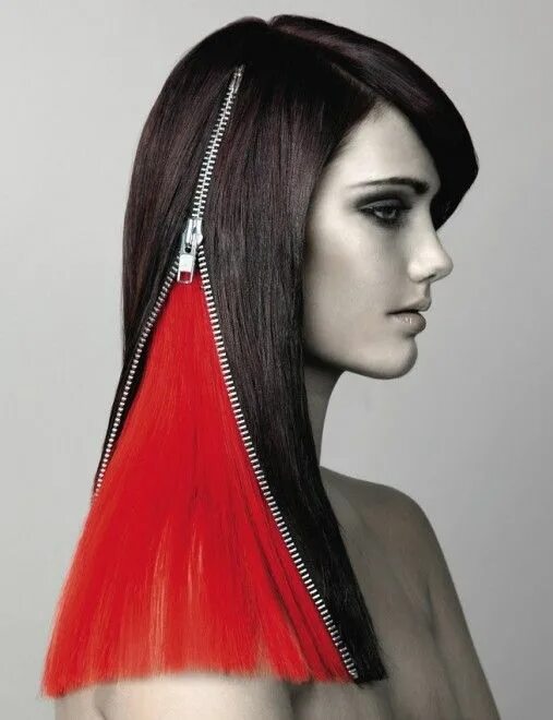 Креативная стрижка длинные волосы женская ♥* This hairstyle would work brilliantly with a Marlies Dekkers bra set which is