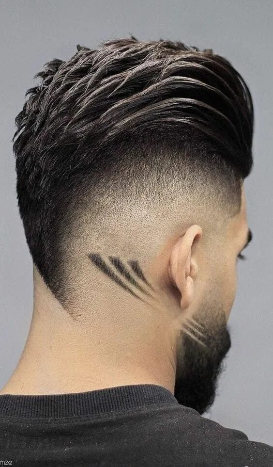 Креативная стрижка мужская Fade alto con 3 líneas visibles Hair styles, Mens hairstyles, Hair cuts
