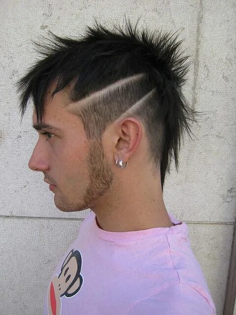 Креативная стрижка мужская long short hair with texture by wip-hairport, via Flickr Mohawk hairstyles, Men 
