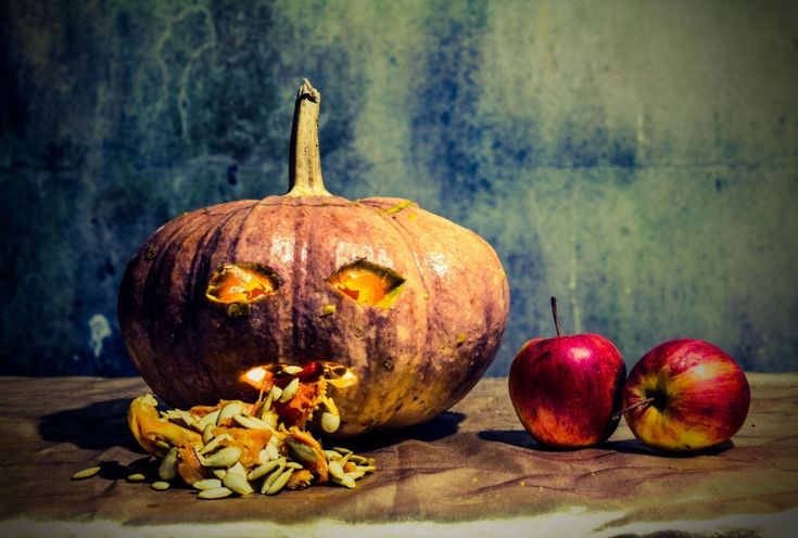 Креативное фото с тыквой Holiday Halloween Pumpkin Apple Fruit HD Wallpaper - Wallpaper Grab Wallpapers -