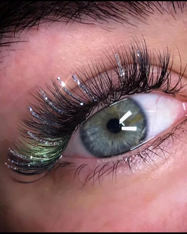 Креативное наращивание ресниц фото Pin on mix of all Lashes, Eyelash extensions, Volume lashes
