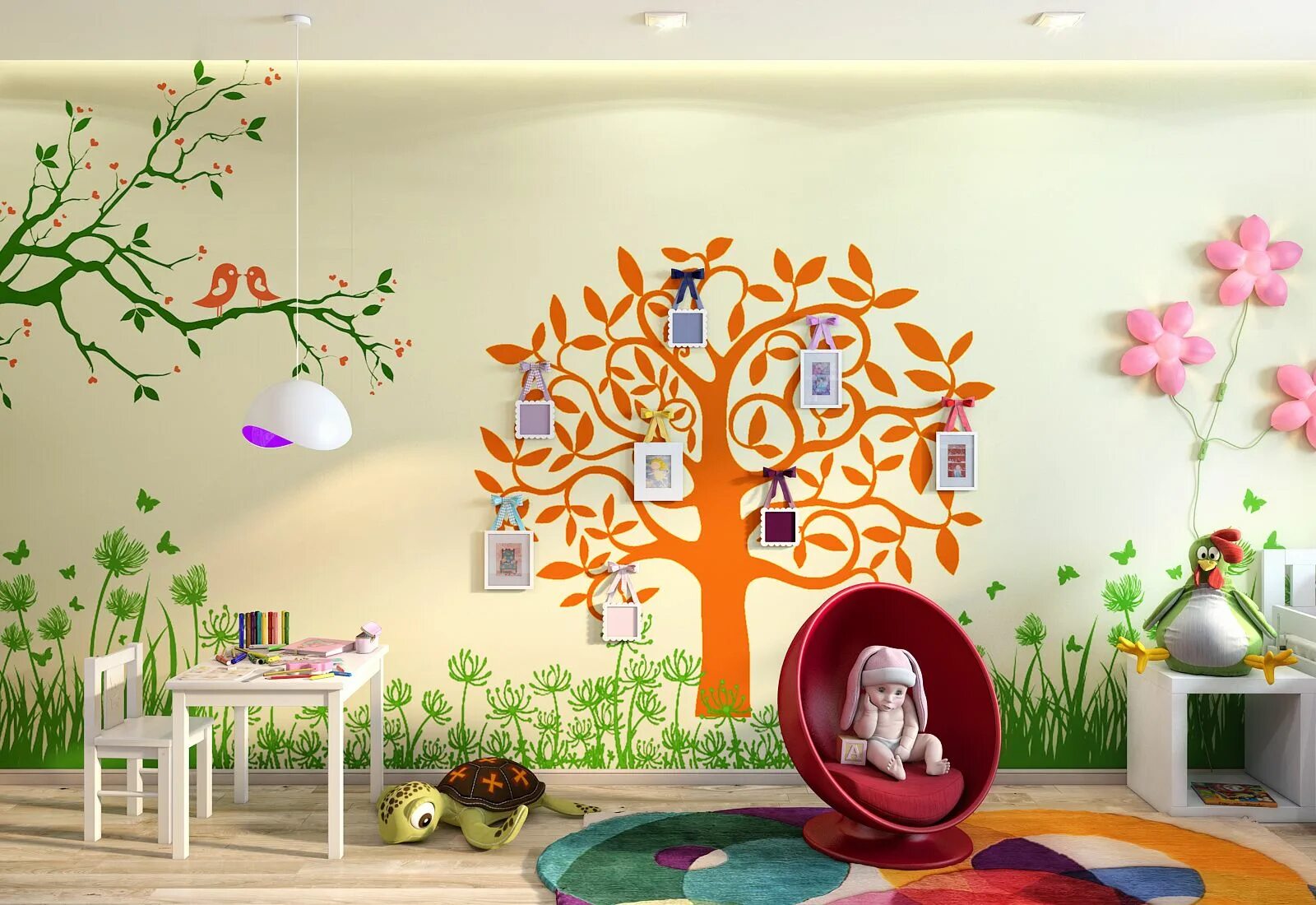 Креативное оформление детского сада Дизайн. Архитектурная Визуализация Home decor decals, Decor, Home decor