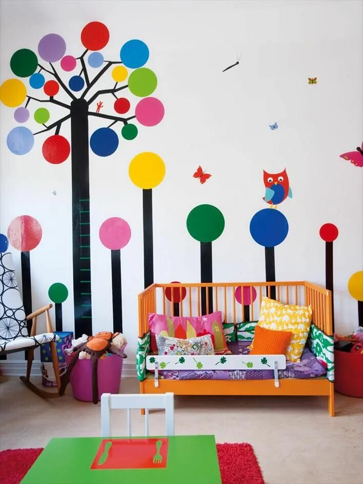 Креативное оформление детского сада the boo and the boy: Colourful kids' rooms - part 4 Decoración de unas, Decoraci
