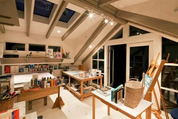 Креативное оформление фото Home art studio ideas - an opportunity to break the rules of design Art studio r